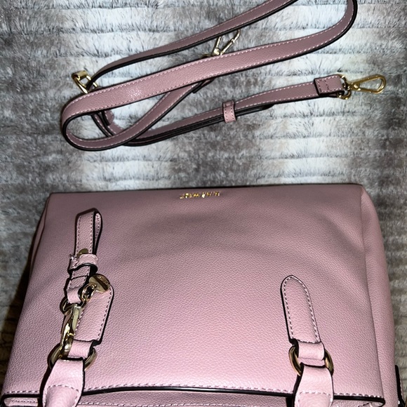 Nine West top handle triple compartment crossbody satchel bag - Picture 4 of 6